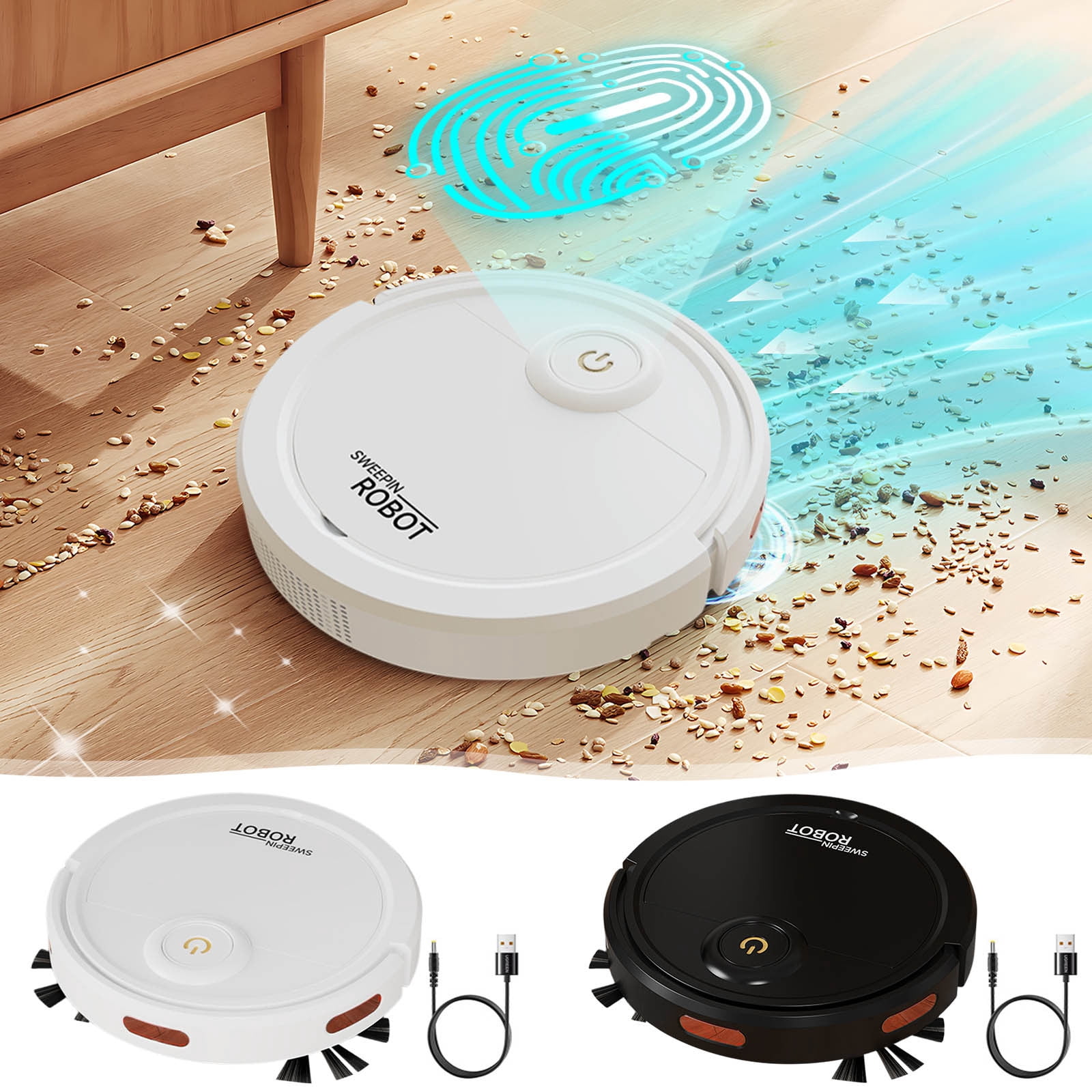 VBODN Three In One Intelligent Sweeping Robot Vacuum Cleaner Fully Automatic Household Vacuum Cleaner With Three In One Suction And Mop Function Intelligent Sweeping
