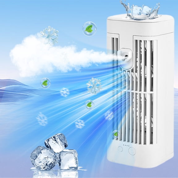VBODN Tower Fan for Bedroom, Quiet Standing Fan, Cooling Desk Misting Fans for Outside, Evaporative Air Cooler Portable Velocity Outdoor Cooling Fan