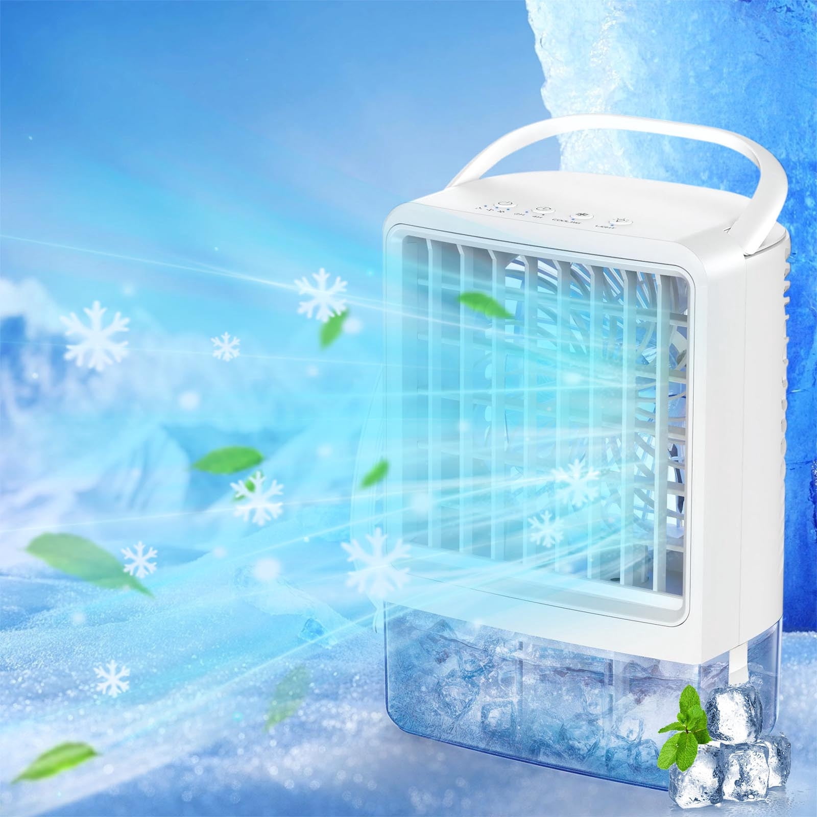 Windowless Fan VBODN Tower Fan for Bedroom, Upgraded DC Motor, Windowless Portable Air ...