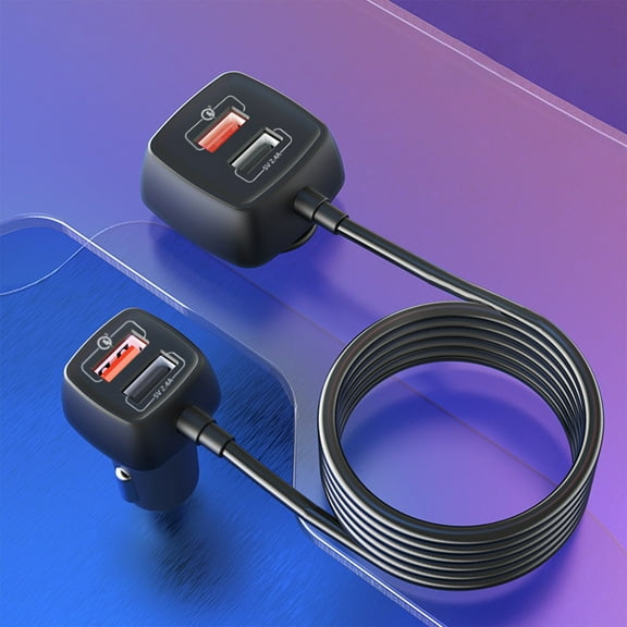 VBODN Wireless Charger,Portable Charger,Multi Functional Car With 4 USB Car Chargers One To Four Front And Rear Rows Fast Charging Car Charging,for Smart Phones