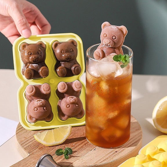 VBODN Clear Ice Mold,Silicone Ice Cube Trays with Lid,Ice Vintage Inspired Lce Cube Tray,Classic Lce Cube Trays for Freezer, Vintage &Retro