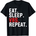 thumbnail image 1 of VBS Eat Sleep VBS Repeat Vacation Bible School Jesus Christ T-Shirt, 1 of 4