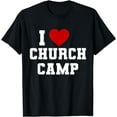 thumbnail image 1 of VBS I Love Church Camp Christian Church Bible School Jesus T-Shirt mens t shirt，black，women，funny，misfits，men，journey, 1 of 4