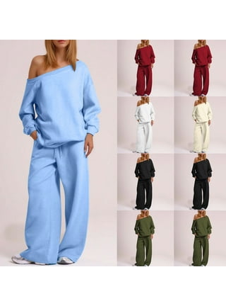 Off the shoulder jogging suit hotsell