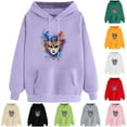 thumbnail image 1 of VBTAPA 2025 Mardi Gras Hoodies for Women Carnival Mask Graphic Hooded Sweatshirt Glitter Holiday Party Hoodie Parade Celebration Sweatshirts Purple M, 1 of 6