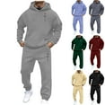 thumbnail image 1 of VBTAPA Christian Girts for Men 2 Piece Hoodie Tracksuit Jesus Cross Graphic Print Hooded Sweatshirt and Jogging Sweatpants Lounge Sweatsuits Set Black M, 1 of 6