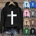 thumbnail image 1 of VBTAPA Christian Hoodies for Women Jesus Religious Faith Sweatshirt Inspirational Graphic Pullover Hoodie Trendy Casual Long Sleeve Hooded Pullover Shirts Blue M, 1 of 4