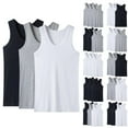 thumbnail image 1 of VBTAPA Compression Shirt Men 3 Pack Quick Dry Tank Tops Slimming Body Shaper Tummy Control Vest Dark Blue L, 1 of 6