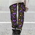 thumbnail image 1 of VBTAPA Halloween Leggings for Women Spider Web Print High Waisted Stretch Yoga Running Pants Novelty Holiday Party Tights Buttery Soft Ankle Length Leggings Novelty Gifts of Today Green XXL, 1 of 6