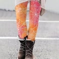 thumbnail image 1 of VBTAPA Halloween Leggings for Women Spider Web Printed High Waist Ankle Length Yoga Pants Novelty Holiday Tights Buttery Soft Casual Milk Silk Legging Back to School Clearance Sales Orange L, 1 of 7