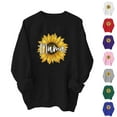 thumbnail image 1 of VBTAPA Mama Sweatshirt for Women Mom Life Mama Mommy Mom Letter Print Long Sleeve Crewneck Pullover Tops Loose Casual Sweatshirts Green XS, 1 of 7