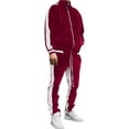 VBTAPA Men's 2 Pieces Full Zip Tracksuits Golden Velvet Casual Sport