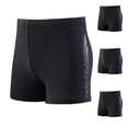 thumbnail image 1 of VBTAPA Men's Athletic Swim Jammers Square Leg Compression Swimsuit Quick Dry Training Swim Shorts Gray Free Size, 1 of 6