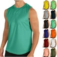 thumbnail image 1 of VBTAPA Men's Casual Athletic Sleeveless Shirt Quick Dry Stretchy Swim Beach Shirts Stretch Workout Gym Running Tank Tops Prime Red XXL, 1 of 7