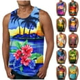 thumbnail image 1 of VBTAPA Men's Tank Tops Summer Sleeveless Tee Cool Workout T-Shirts Beach Athletic Undershirts ZA-Purple XXXXL, 1 of 5