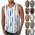 thumbnail image 1 of VBTAPA Mens Graphic Tank Top Sleeveless Crew Neck Tees Stylish Casual Summer Tops Light Blue L, 1 of 5