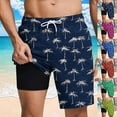 thumbnail image 1 of VBTAPA Mens Hawaii Swim Trunks Drawstring Board Shorts Quick Dry Bathing Suit Big & Tall Beach Swimsuits Limited Time Sales Purple S, 1 of 7