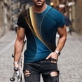 thumbnail image 1 of VBTAPA Mens Novelty Graphic Tees Short Sleeve Casual Workout Shirts Big and Tall Casual Streetwear Tops 2026 Trendy Summer T-shirt Dark Blue XXXL, 1 of 5
