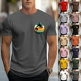 thumbnail image 1 of VBTAPA Mens Short Sleeve T-shirts Tropical Palm Tree Print Casual Workout Round Neck Tees Summer Vacation Tops Rose Gold L, 1 of 6