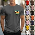 thumbnail image 1 of VBTAPA Mens Short Sleeve T-shirts Tropical Palm Tree Print Casual Workout Round Neck Tees Summer Vacation Tops Black XL, 1 of 6