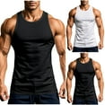 thumbnail image 1 of VBTAPA Mens Y-Back Muscle Tank Top Sleeveless Gym Workout Shirts Stretch Bodybuilding Athletic Undershirts White XL, 1 of 8