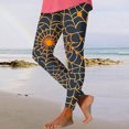 thumbnail image 1 of VBTAPA Novelty Halloween Leggings for Women Spider Web Printed Holiday Party Tights High Waisted Stretch Yoga Running Pants Buttery Soft Ankle Length Leggings Summer Clearance Multicolor#1 S, 1 of 6