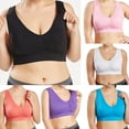 thumbnail image 1 of VBTAPA Plus Size Sports Bras for Women Seamless Wireless Cooling Unpadded Comfort Bra 4-Way-Stretch Workout Running Yoga Bras Large Bust Push Up Bra Deal of The Day Beige M, 1 of 6