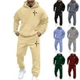 thumbnail image 1 of VBTAPA Sweat Suits Men Track Suits Jogging Suit Sweatsuits Sets 2 Piece Set Mens Outfit Clothing Hoodies Sweatpants Light Blue M, 1 of 6