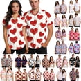 thumbnail image 1 of VBTAPA Valentine's Day Shirt for Men Love Heart Print Hawaiian Shirts Big and Tall Short Sleeve Button Down Shirts Valentine Dating Top Hot Pink XXXXXL, 1 of 9