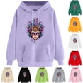 thumbnail image 1 of VBTAPA Womens 2026 Mardi Gras Hoodie Carnival Mask Print Long Sleeve Drawstring Hooded Sweatshirt Trendy Casual Pullover Hoodies Gifts for Teen Girls Gray M, 1 of 6