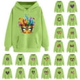 thumbnail image 1 of VBTAPA Womens 2025 Mardi Gras Hoodie Carnival Mask Print Long Sleeve Drawstring Hooded Sweatshirt Trendy Casual Pullover Hoodies Gifts for Teen Girls Green S, 1 of 6