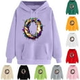 thumbnail image 1 of VBTAPA Womens Mardi Gras Day Sweatshirts Novelty 3D Graphic Hoodies New Orleans Carnival Outfits Drawstring Long Sleeve Hoody Tops Funny Holiday Pullover Hoodie Pink M, 1 of 6