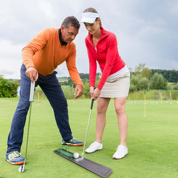 VBVC 2023 Precision Distance Putting Drill Putting Alignment Rail, Trainer Aid for Putting Green, Precision Distance Control & Instant Feedback