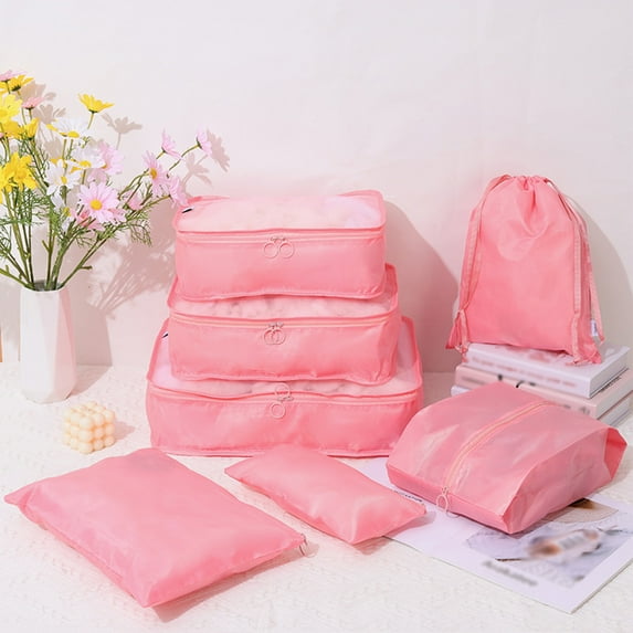VBVC 7 Set Packing Cubes For Travel,Compression Luggage Organizers Set,Travel Packing Kit With Laundry Bag & Shoes Bag