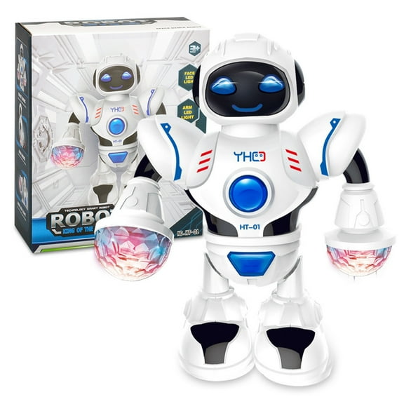 VBVC Automatic Electric Dance Robot Toy Led Light Music Dance Robot Atmosphere Light Christmas Gift