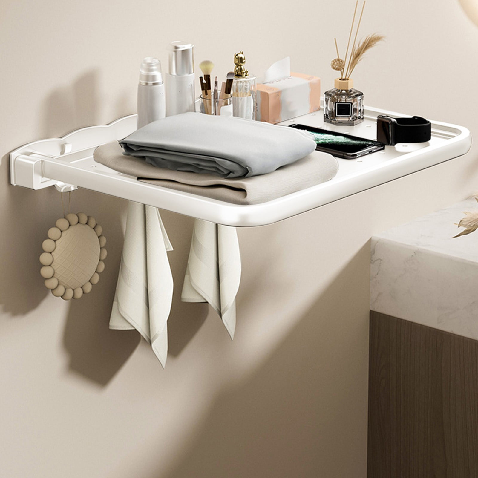 VBVC Bathroom Clothes Storage Bathroom Towel Clothes Shelf Bathroom ...