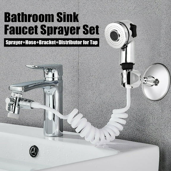 VBVC Bathroom Sink Faucet Sprayer Water Tap Extension Nozzle Shower Set