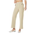 thumbnail image 1 of VBVC No Boundarie Women's Plus Size Wrinkle-Free Stretch Jeans With Pocket,Womens High Waisted Straight Leg Denim Pants,Slimming Tummy Control Trousers For Ladies,Khaki,Size XL, 1 of 9