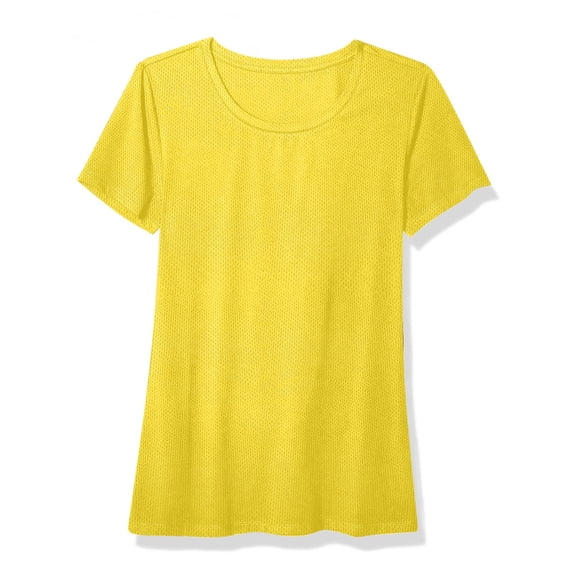 VBVC All Genders Short Sleeve Scoop Neck TShirt,Quick Drying Sportswear For Everyone,Athletic Running Workout Rash Guard Tops,*Gold,Size XXL