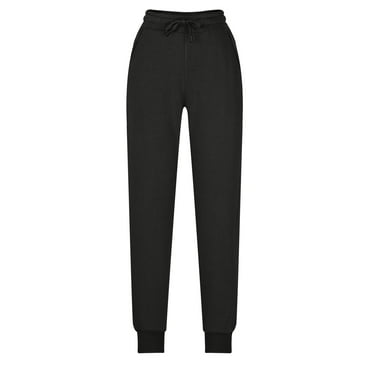 VBVC No Boundaries Women's Breathable Elastic Waist Joggers With Drawstring,Ladies Solid Color Sports Casual Pants,Womens Oversized Sweatpants With Pockets,Black,SizeXXXXL