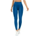 thumbnail image 1 of VBVC Women's Solid Color Breathable Yoga Pants,Womens High Waisted Seamless Leggings,Butt Lift Pants For Women No See Through,#-Sky Blue,SizeS, 1 of 6
