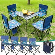 VBVC Camping Chair,Oxford Cloth Cushion Space Saving Folding Chair Rust Proof for Outdoor