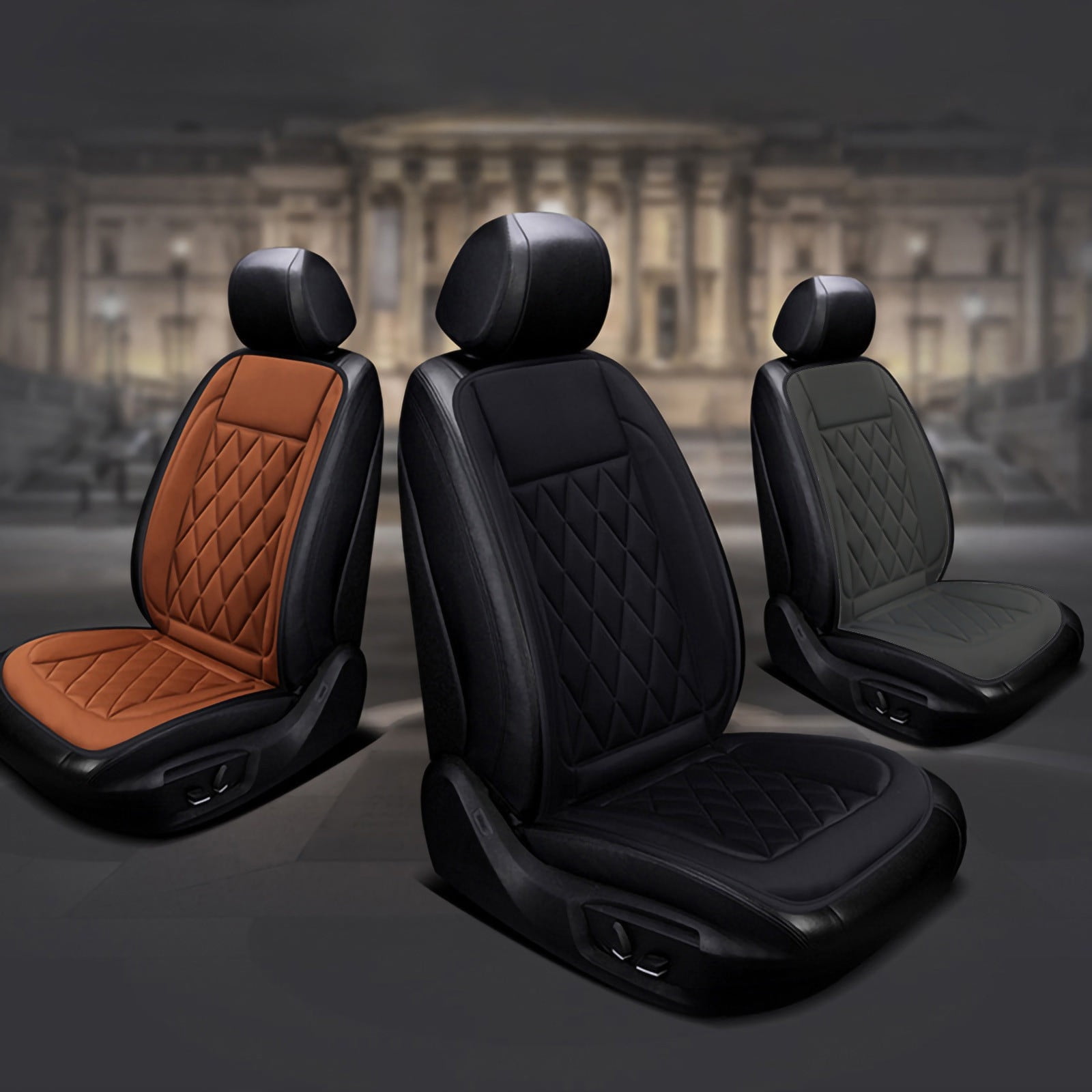 VBVC Car Heating Pad Winter Electric Heating Pad Car 12V Car Pad Office