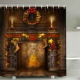 thumbnail image 1 of VBVC Christmas Shower Curtain Printing Polyester Shower Curtain, 1 of 3