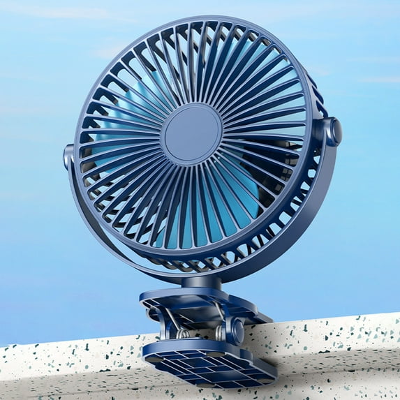 VBVC Clip On Fan,5 Speeds Small Usb Fan With Strong Airflow,Clip & Desk Fan-Ultra Quiet Operation For Office Bedroom School Stroller 1200Mah
