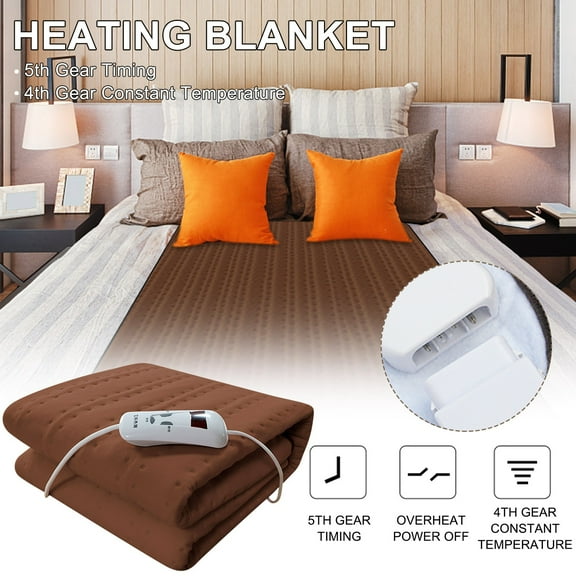 VBVC Heated Mattress Pad Single Control,Easy Set and Fast Heating Technology,Detachable Electric Heating Bed Toppers
