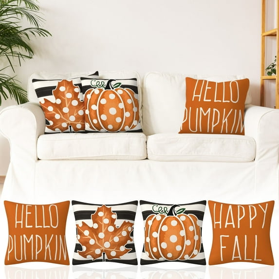 VBVC Maple Leaf Decoration Cover Linen Double Sided Sofa Decoration Throw Cover,Fall Outdoor,Home Outside Patio Front Porch House