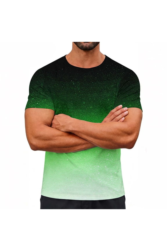 Men's And Women's Dry Fit Workout Shirts Performance Gym T Shirts Athletic Moisture Wicking Tee Green X*,Size S