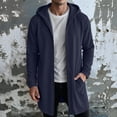 thumbnail image 1 of VBVC Men's Fall Long Full Zip Hoodie with Pockets , Oversized Lightweight Jacket For Men, S-3XL, 1 of 6