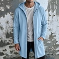 thumbnail image 1 of VBVC Men's Fall Long Full Zip Hoodie with Pockets , Oversized Lightweight Jacket For Men, S-3XL, 1 of 6